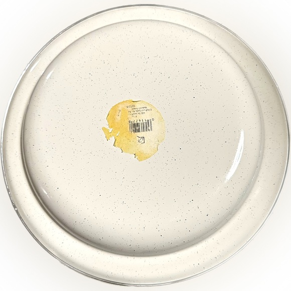 VTG HALLMARK MITFORD SNOWMAN ENAMEL JAN KARON SALAD SOUP BOWL PIE PLATE 10.25” - Picture 2 of 4